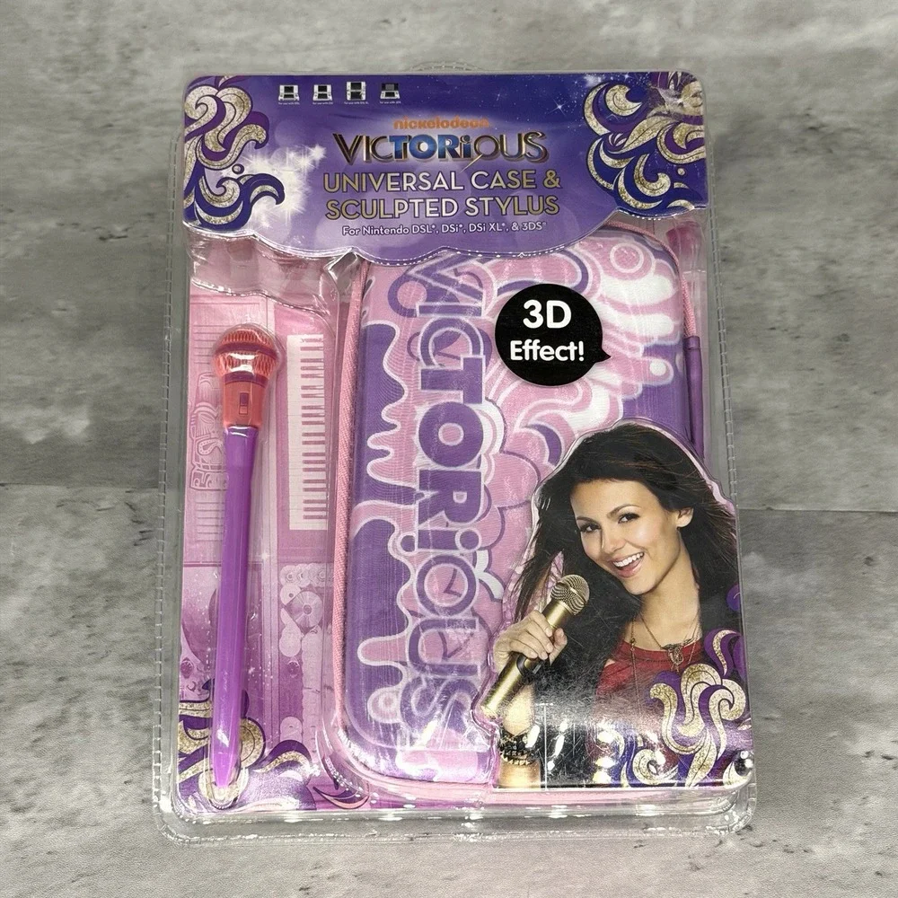 Rare! Nickelodeon Victorious Universal Case Nintendo DSL DSi DSi XL 3DS + Stylus